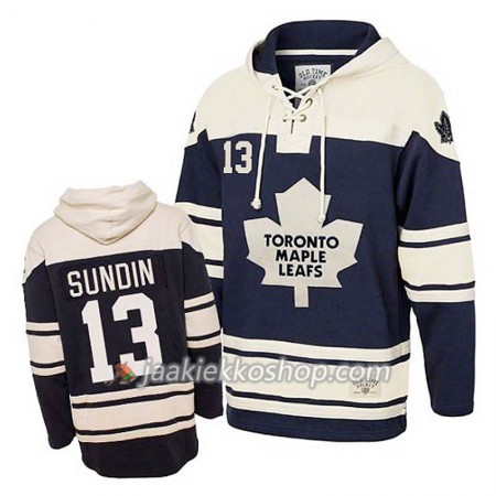 Miehille NHL Toronto Maple Leafs Mats Sundin 13 Sininen Sawyer Hooded Sweatshirt